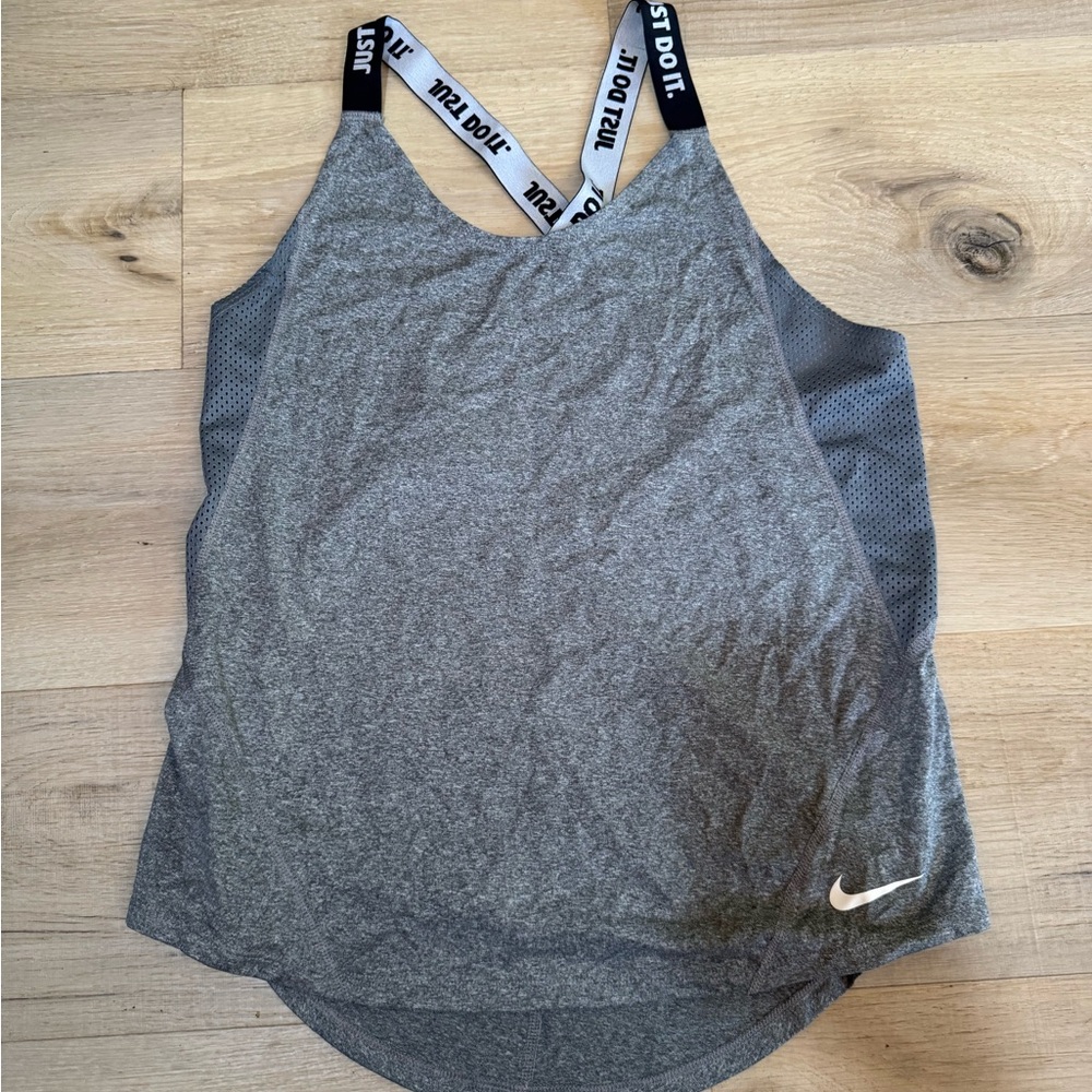 Nike Gray Athletic Tank Top